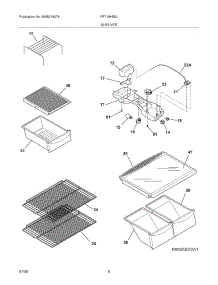 07 - Shelves parts for Frigidaire Refrigerator FRT18HB5JW2 from AppliancePartsPros.com