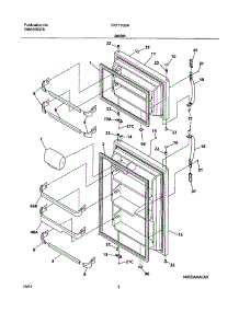 03 - Doors parts for Frigidaire Refrigerator FRT17G5AQ0 from AppliancePartsPros.com