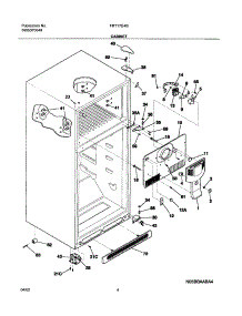 05 - Cabinet parts for Frigidaire Refrigerator FRT17G4BQ0 from AppliancePartsPros.com