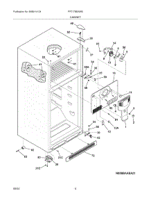 05 - Cabinet parts for Frigidaire Refrigerator FRT17IB3AW5 from AppliancePartsPros.com