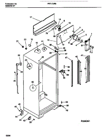 03 - Cabinet With Fan Assembly parts for Frigidaire Refrigerator FRT17JRBD2 from AppliancePartsPros.com