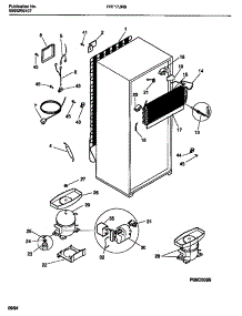 05 - Cooling System parts for Frigidaire Refrigerator FRT17JRBW2 from AppliancePartsPros.com