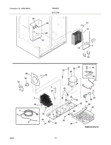13 - System parts for Frigidaire Refrigerator FRS6R2FB4 from AppliancePartsPros.com