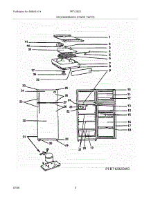 03 - Recommended Spare Parts parts for Frigidaire Refrigerator FRT12B2DK0 from AppliancePartsPros.com