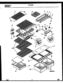 04 - Shelves And Supports parts for Frigidaire Refrigerator FRT18DRAD0 from AppliancePartsPros.com