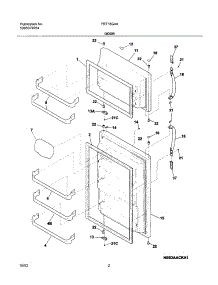 03 - Doors parts for Frigidaire Refrigerator FRT18G4AZA from AppliancePartsPros.com