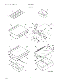 07 - Shelves parts for Frigidaire Refrigerator FRT18FP5DW0 from AppliancePartsPros.com