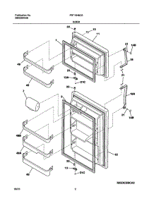 03 - Door parts for Frigidaire Refrigerator FRT18H6CSK2 from AppliancePartsPros.com