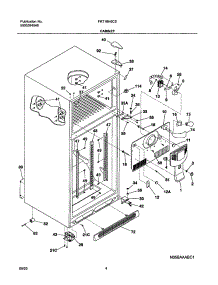 05 - Cabinet parts for Frigidaire Refrigerator FRT18H6CSK2 from AppliancePartsPros.com