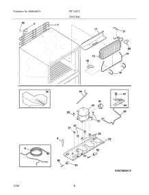 09 - System parts for Frigidaire Refrigerator FRT18G7CWC from AppliancePartsPros.com