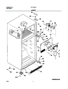 05 - Cabinet parts for Frigidaire Refrigerator FRT18IB4AQ6 from AppliancePartsPros.com