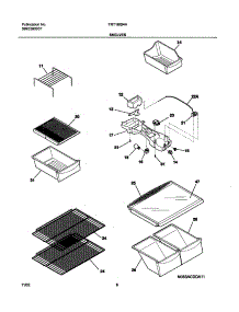07 - Shelves parts for Frigidaire Refrigerator FRT18IB4AQ6 from AppliancePartsPros.com