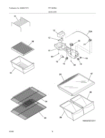 07 - Shelves parts for Frigidaire Refrigerator FRT18HB5JW0 from AppliancePartsPros.com