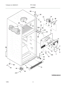 05 - Cabinet parts for Frigidaire Refrigerator FRT18HS6DQ8 from AppliancePartsPros.com