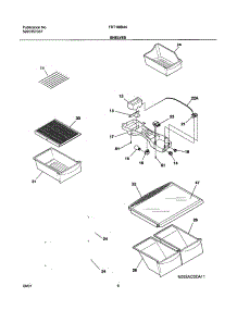 07 - Shelves parts for Frigidaire Refrigerator FRT18IB4AZ2 from AppliancePartsPros.com
