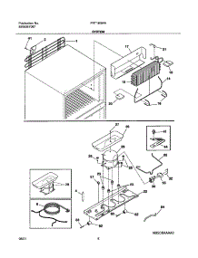 09 - System parts for Frigidaire Refrigerator FRT18IB4AZ2 from AppliancePartsPros.com