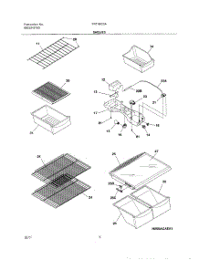 07 - Shelves parts for Frigidaire Refrigerator FRT18IC5AQ0 from AppliancePartsPros.com