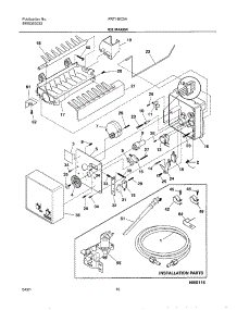 11 - Ice Maker parts for Frigidaire Refrigerator FRT18IC5AZ0 from AppliancePartsPros.com