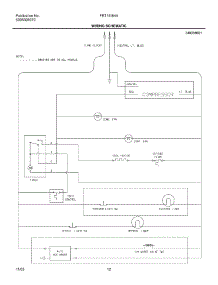 12 - Wiring Schematic parts for Frigidaire Refrigerator FRT18IB4AT8 from AppliancePartsPros.com