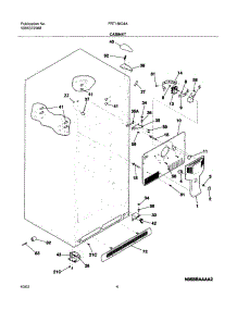 05 - Cabinet parts for Frigidaire Refrigerator FRT18IG4AT6 from AppliancePartsPros.com