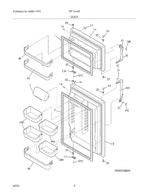 03 - Door parts for Frigidaire Refrigerator FRT18IL6DQ0 from AppliancePartsPros.com