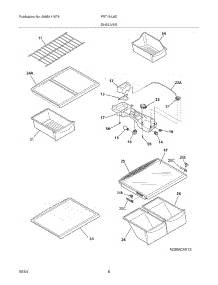 07 - Shelves parts for Frigidaire Refrigerator FRT18IL6DQ0 from AppliancePartsPros.com