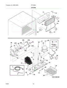 09 - System parts for Frigidaire Refrigerator FRT18B5AQA from AppliancePartsPros.com