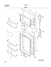 03 - Doors parts for Frigidaire Refrigerator FRT18B5AZ7 from AppliancePartsPros.com