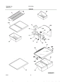 07 - Shelves parts for Frigidaire Refrigerator FRT18FS5AQ2 from AppliancePartsPros.com