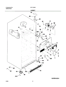 05 - Cabinet parts for Frigidaire Refrigerator FRT18G4ATA from AppliancePartsPros.com