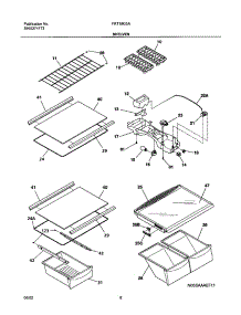 07 - Shelves parts for Frigidaire Refrigerator FRT18G5AW7 from AppliancePartsPros.com