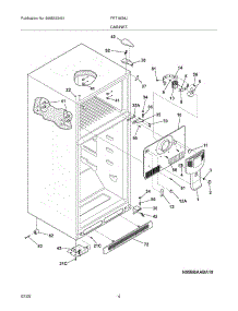 05 - Cabinet parts for Frigidaire Refrigerator FRT18G6JQ3 from AppliancePartsPros.com