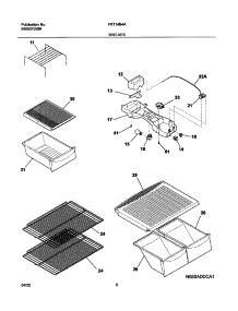 07 - Shelves parts for Frigidaire Refrigerator FRT14B4AZ1 from AppliancePartsPros.com