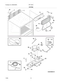 09 - System parts for Frigidaire Refrigerator FRT15A2DW4 from AppliancePartsPros.com