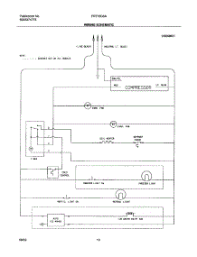 10 - Wiring Schematic parts for Frigidaire Refrigerator FRT18G5AW7 from AppliancePartsPros.com