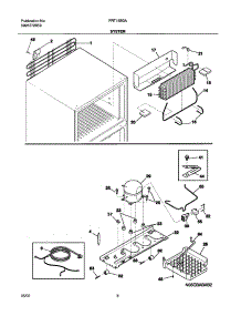 09 - System parts for Frigidaire Refrigerator FRT15B3AQ2 from AppliancePartsPros.com