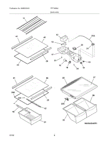 07 - Shelves parts for Frigidaire Refrigerator FRT18G6JQ3 from AppliancePartsPros.com