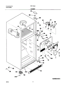 05 - Cabinet parts for Frigidaire Refrigerator FRT15G4AW0 from AppliancePartsPros.com