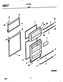 02 - Doors parts for Frigidaire Refrigerator FRT16CNHZ0 from AppliancePartsPros.com