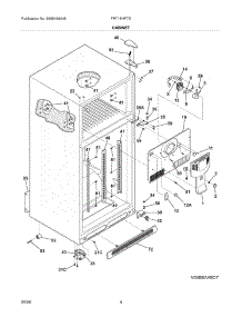 05 - Cabinet parts for Frigidaire Refrigerator FRT18HP7DW8 from AppliancePartsPros.com