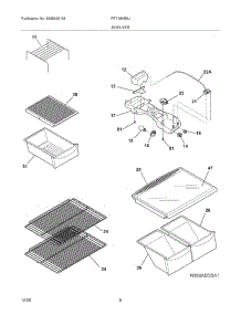 07 - Shelves parts for Frigidaire Refrigerator FRT18HB5JZ5 from AppliancePartsPros.com