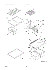 07 - Shelves parts for Frigidaire Refrigerator FRT18HS6DB3 from AppliancePartsPros.com