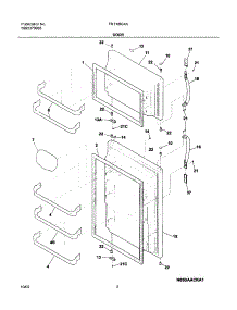 03 - Doors parts for Frigidaire Refrigerator FRT18IG4AW6 from AppliancePartsPros.com