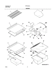 07 - Shelves parts for Frigidaire Refrigerator FRT18IG4AZ6 from AppliancePartsPros.com