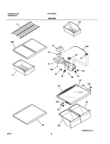 07 - Shelves parts for Frigidaire Refrigerator FRT18IS6CQ0 from AppliancePartsPros.com
