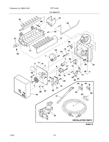 11 - Ice Maker parts for Frigidaire Refrigerator FRT18IL6DS2 from AppliancePartsPros.com