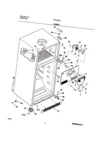 05 - Cabinet parts for Frigidaire Refrigerator FRT18IS6CW0 from AppliancePartsPros.com