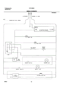 12 - Wiring Schematic parts for Frigidaire Refrigerator FRT18IS6CW0 from AppliancePartsPros.com