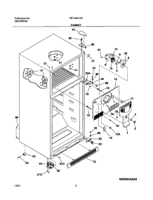 05 - Cabinet parts for Frigidaire Refrigerator FRT18HC5AW2 from AppliancePartsPros.com