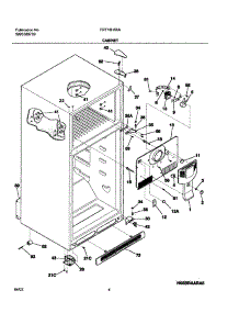 05 - Cabinet parts for Frigidaire Refrigerator FRT18HS6AB1 from AppliancePartsPros.com